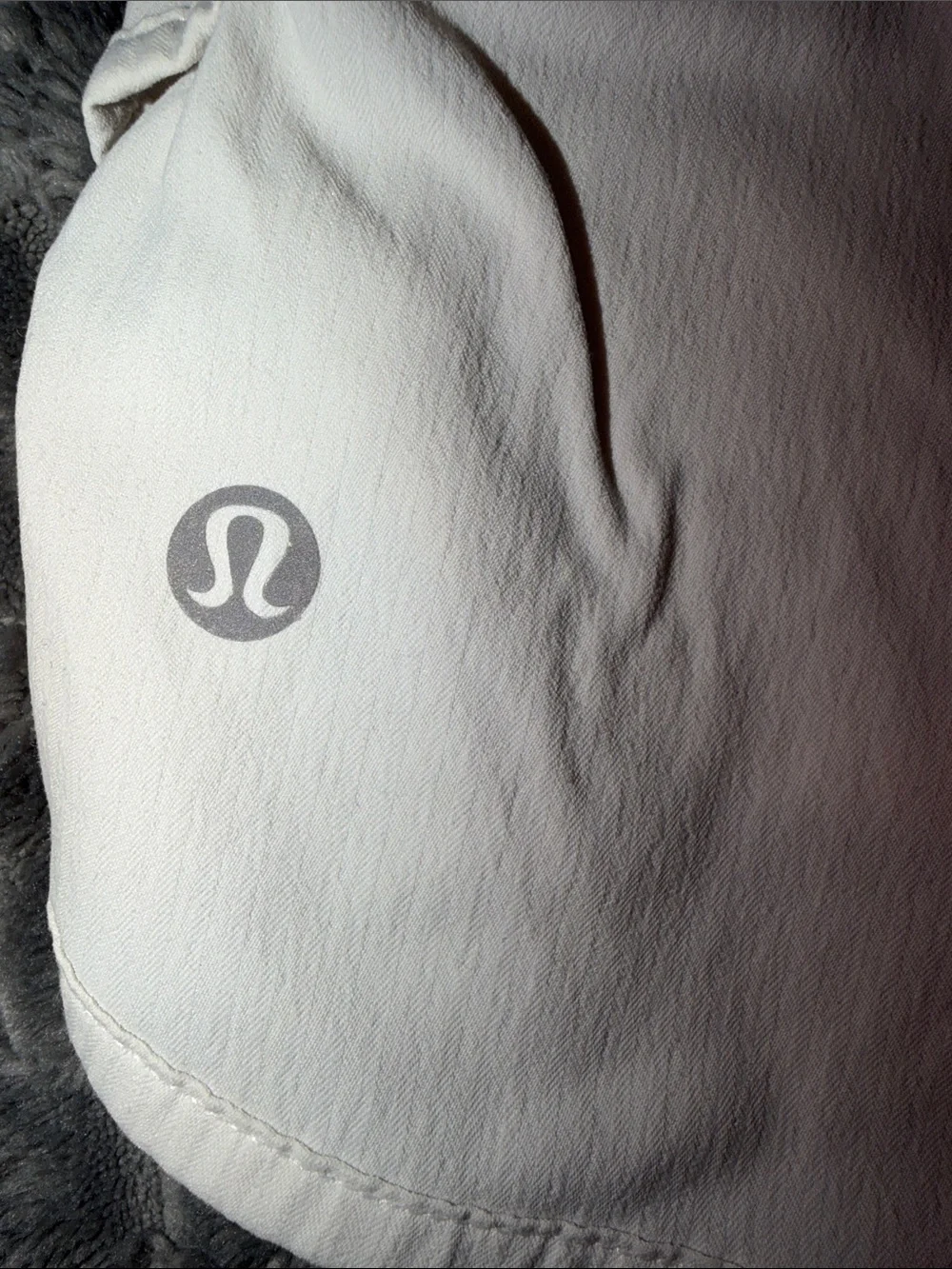 lululemon athletica Light Gray Layered Run Shorts